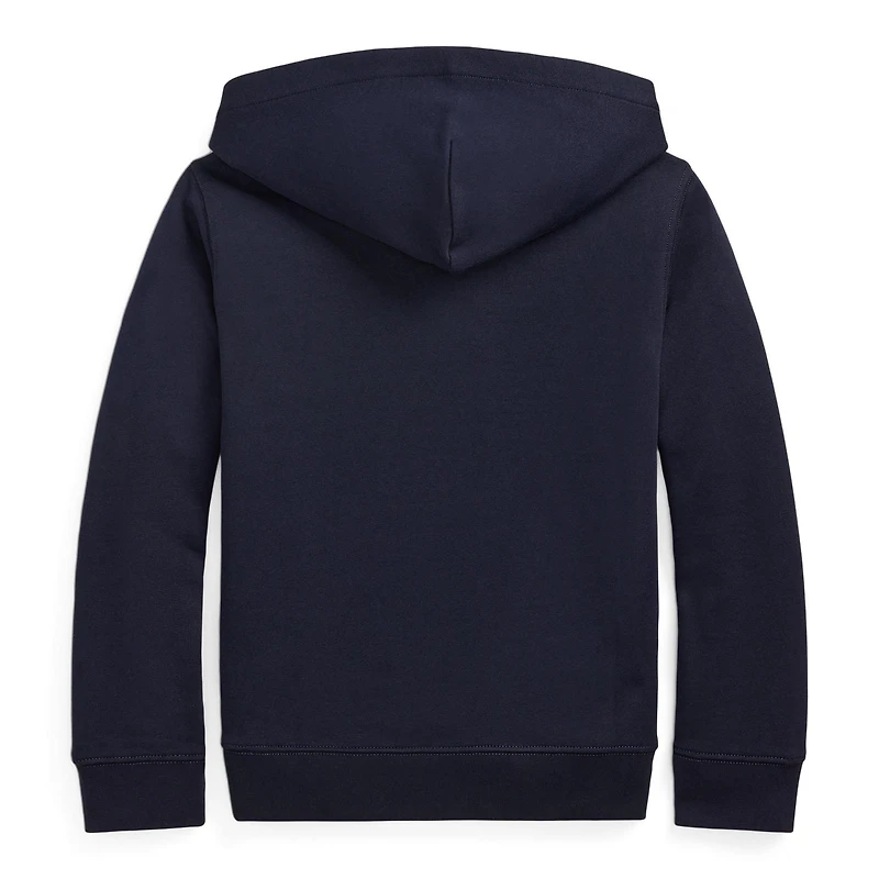 Junior Boys' [8-20] Plaid-Logo Fleece Hoodie