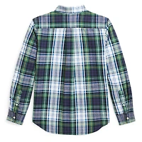 Junior Boys' [8-20] Plaid Brushed Cotton Oxford Shirt