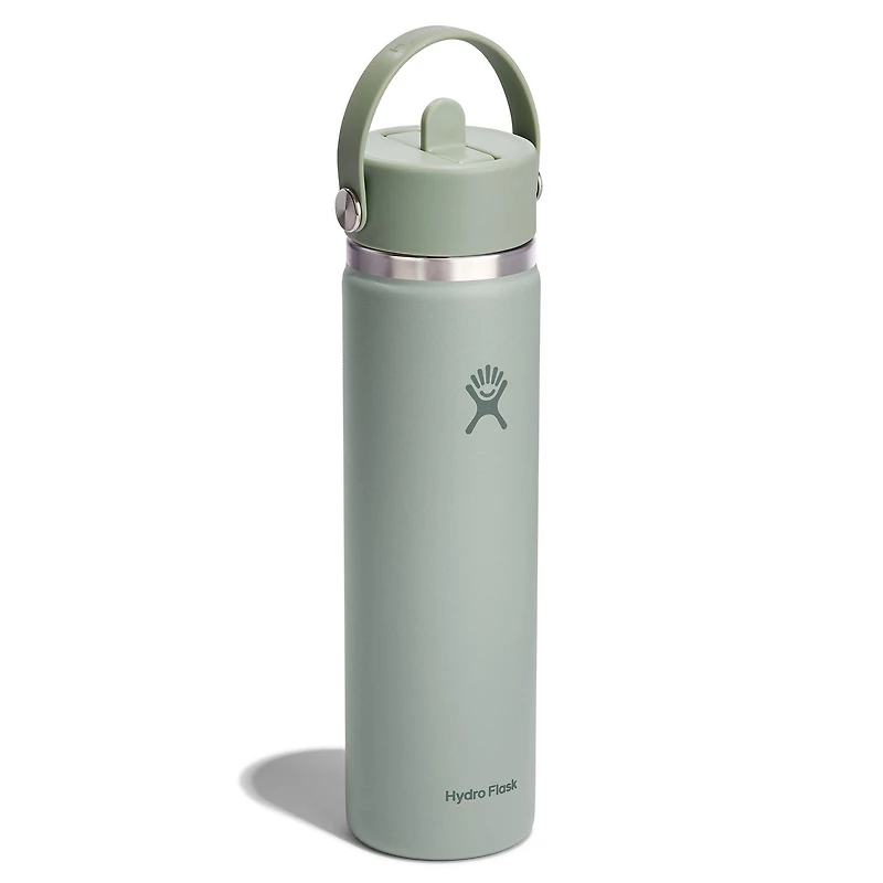 Wide Mouth Insulated Bottle with Flex Straw Cap (24 oz