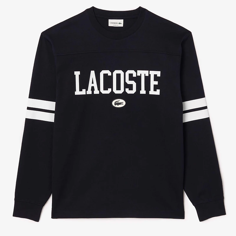 Men's Long Sleeve Print Badge T-Shirt