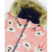 Kids' [2-6] Flowers Two-Piece Snowsuit