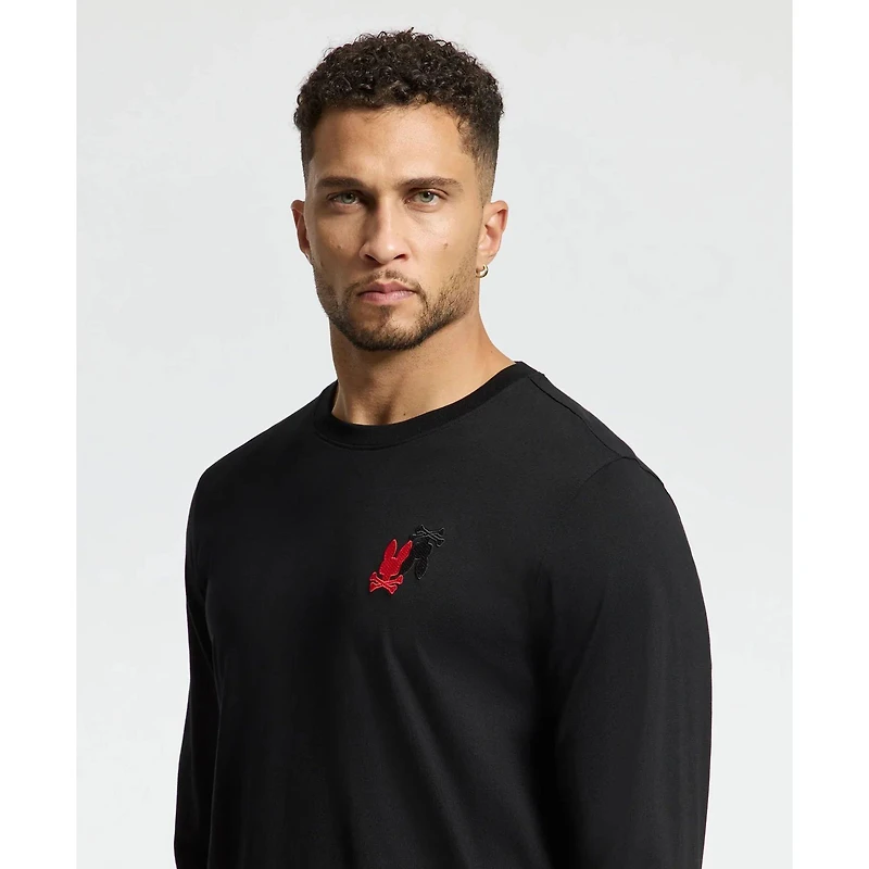 Men's Pierce Long Sleeve Embroidered T-Shirt