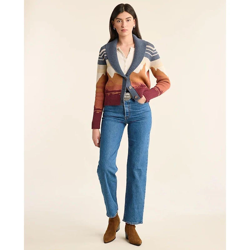 Women's Western Scenic Cardigan