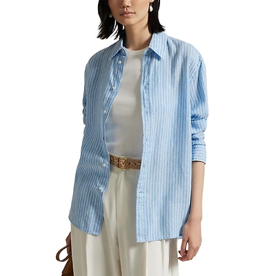 Women's Oversized Fit Linen Shirt