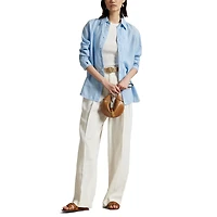 Women's Oversized Fit Linen Shirt