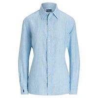 Women's Oversized Fit Linen Shirt