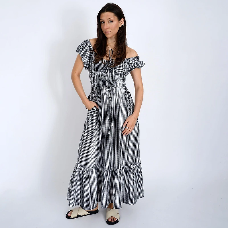 Women's Gingham Woven Dress