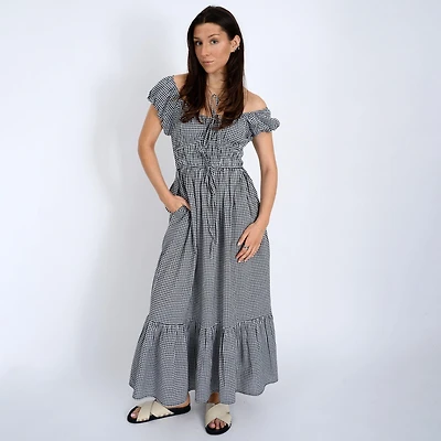 Women's Gingham Woven Dress