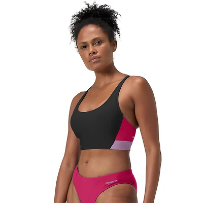 Women's Colourblock Racerback Bikini Top
