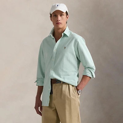 Men's Classic Fit Striped Oxford Shirt
