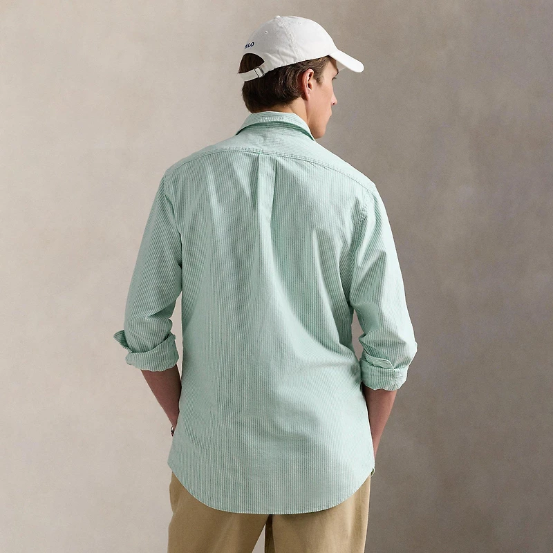 Men's Classic Fit Striped Oxford Shirt