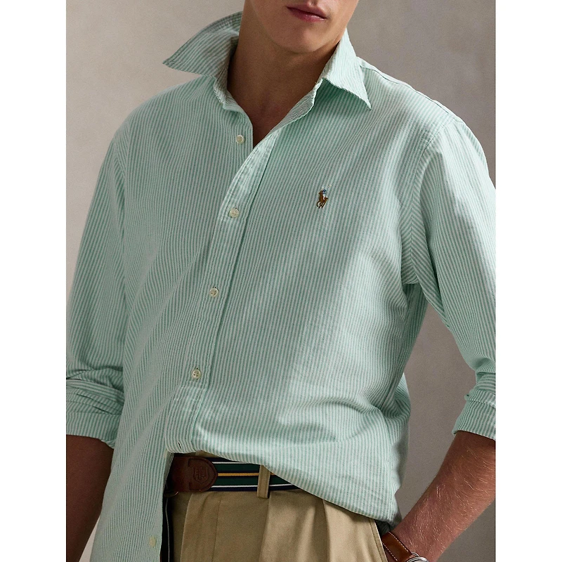 Men's Classic Fit Striped Oxford Shirt