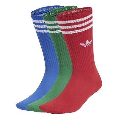 Unisex Solid Crew Sock (3 Pack)