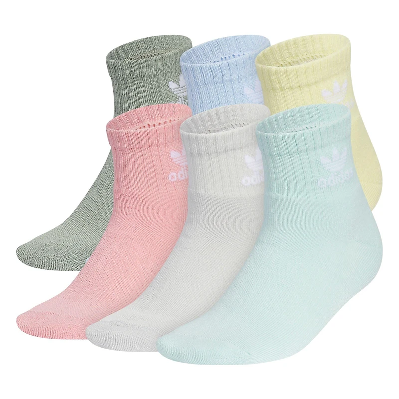 Kids' [4-8] Trefoil Quarter Sock (6 Pack