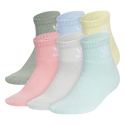 Kids' [4-8] Trefoil Quarter Sock (6 Pack