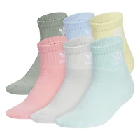 Kids' [4-8] Trefoil Quarter Sock (6 Pack
