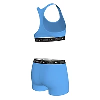 Junior Girls' [7-16] Logo Tape Bikini Top + Swim Short Two-Piece Set