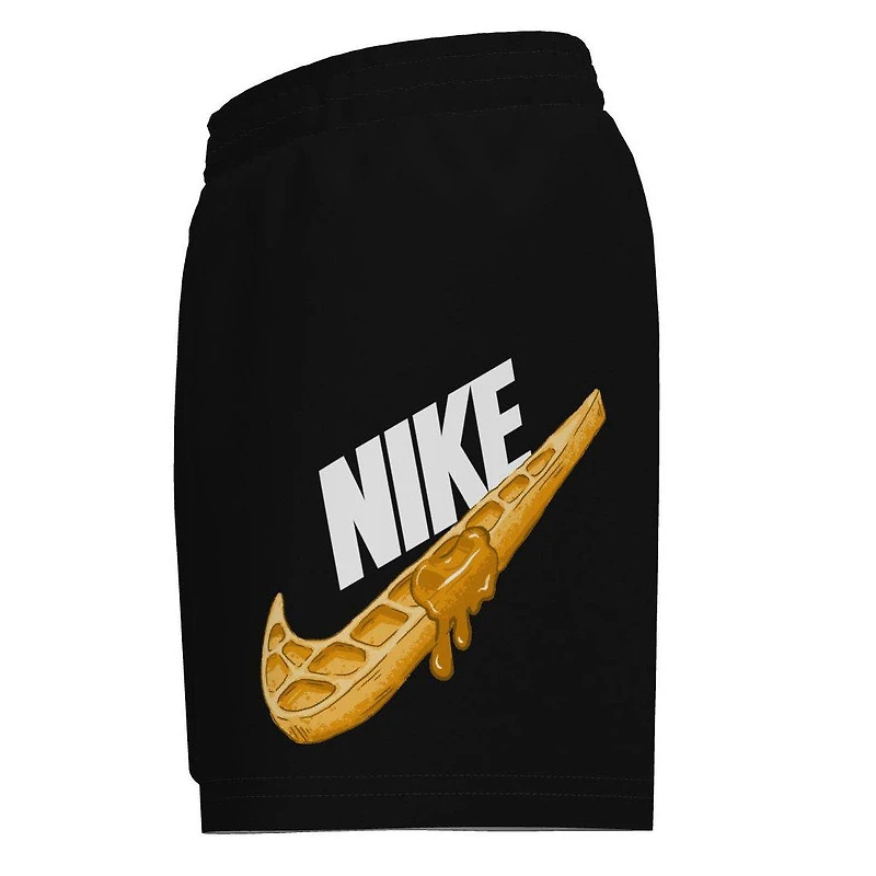 Junior Boys' [8-16] Waffle Swoosh 4" Volley Swim Trunk