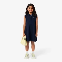 Junior Girls' [8-16] Sleeveless Stretch Pique Polo Dress