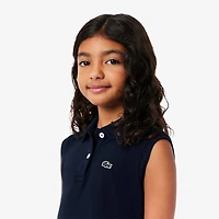 Junior Girls' [8-16] Sleeveless Stretch Pique Polo Dress