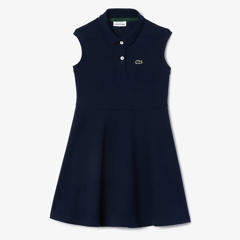 Junior Girls' [8-16] Sleeveless Stretch Pique Polo Dress