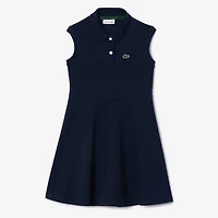 Junior Girls' [8-16] Sleeveless Stretch Pique Polo Dress