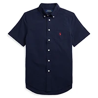 Junior Boys' [8-20] Cotton Seersucker Short Sleeve Shirt
