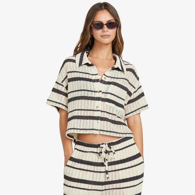 Women's High Sun Cropped Knit Shirt