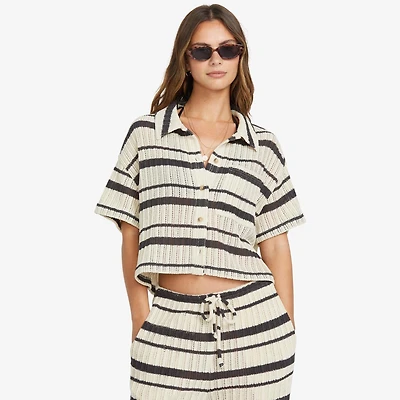 Women's High Sun Cropped Knit Shirt