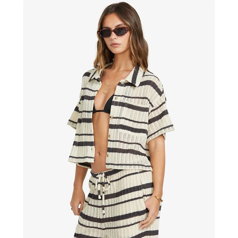 Women's High Sun Cropped Knit Shirt