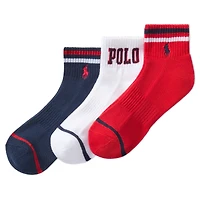 Juniors' [8-20] Logo Quarter-Length Sock (3 Pack)