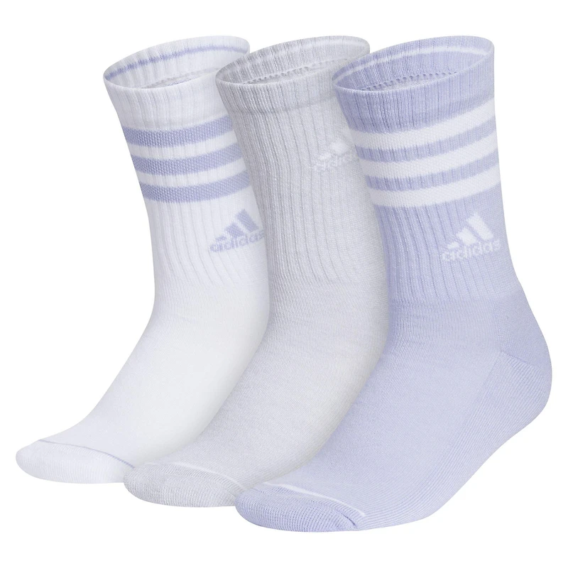 Women's Cushioned 3-Stripes Crew Sock (3 Pack)