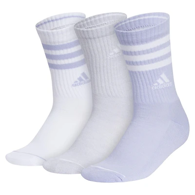 Women's Cushioned 3-Stripes Crew Sock (3 Pack)