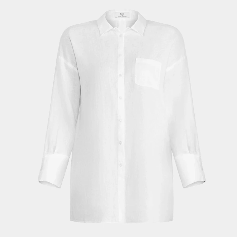 Women's Oversized Beach Shirt Cover-Up