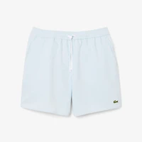 Men's Mid-Length Striped Textured Swim Trunk