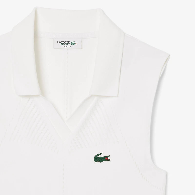 Women's Sleeveless Stretch Knit Tennis Polo