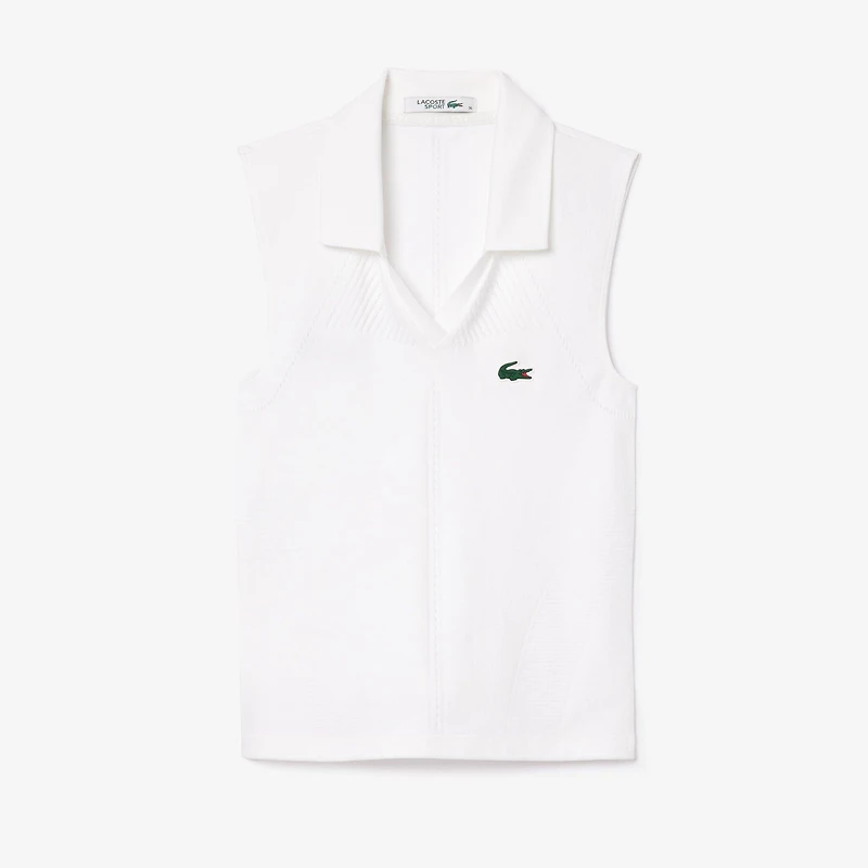 Women's Sleeveless Stretch Knit Tennis Polo