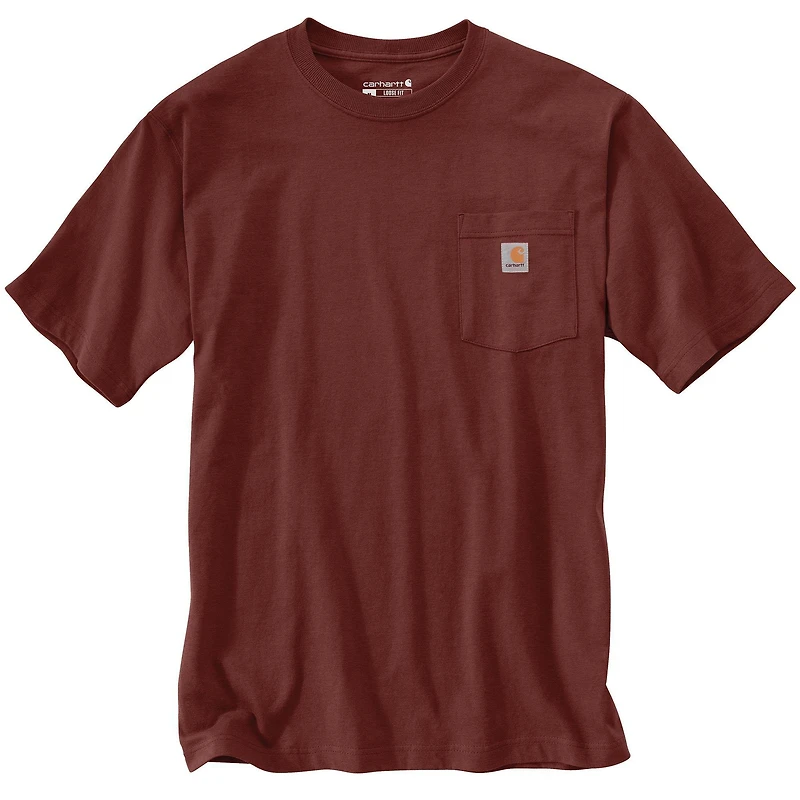 Men's Loose Fit Heavyweight Short Sleeve Pocket T-Shirt