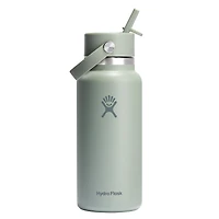 Wide Mouth Insulated Bottle with Flex Straw Cap (32 oz