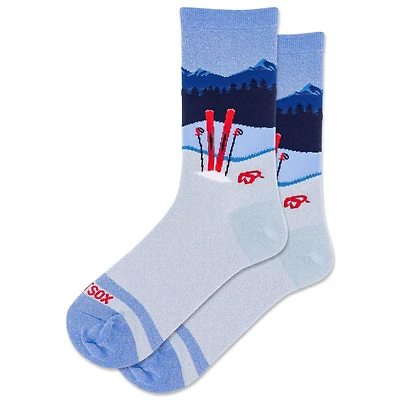Women's Metallic Ski Crew Sock