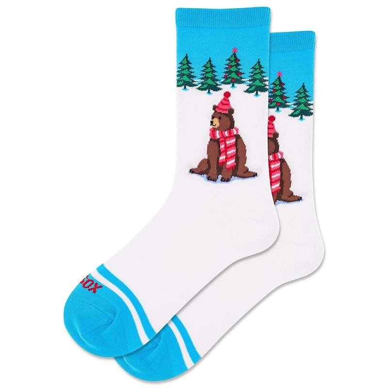 Women's Winter Bear Crew Sock