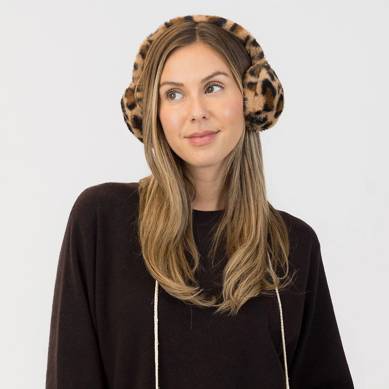 Women's Leopard Faux Fur Earmuff