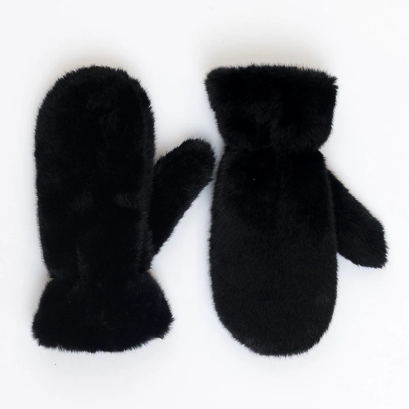 Women's Luxe Faux Fur Mitten
