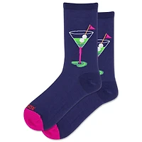 Women's Martini Golf Crew Sock