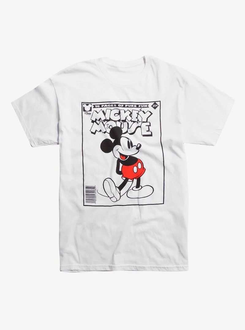 Disney Mickey Mouse Comic Book Cover T-Shirt