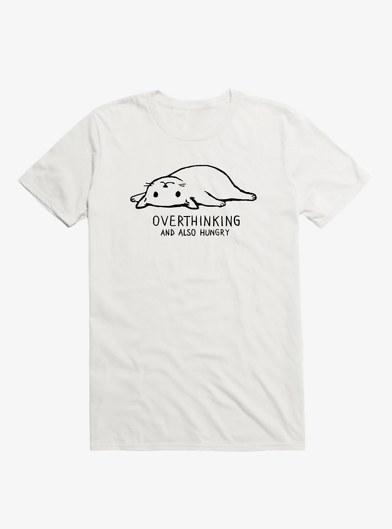 Overthinking Cat T-Shirt By Fox Shiver