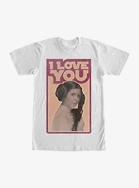 Star Wars Princess Leia Quote I Love You T-Shirt
