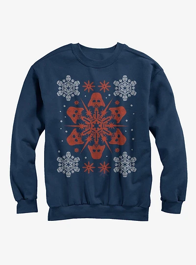 Star Wars Christmas Darth Vader Snowflake Girls Sweatshirt