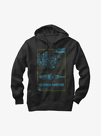 Star Wars Millennium Falcon Blueprint Hoodie