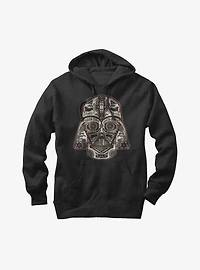 Star Wars Henna Darth Vader Helmet Print Hoodie